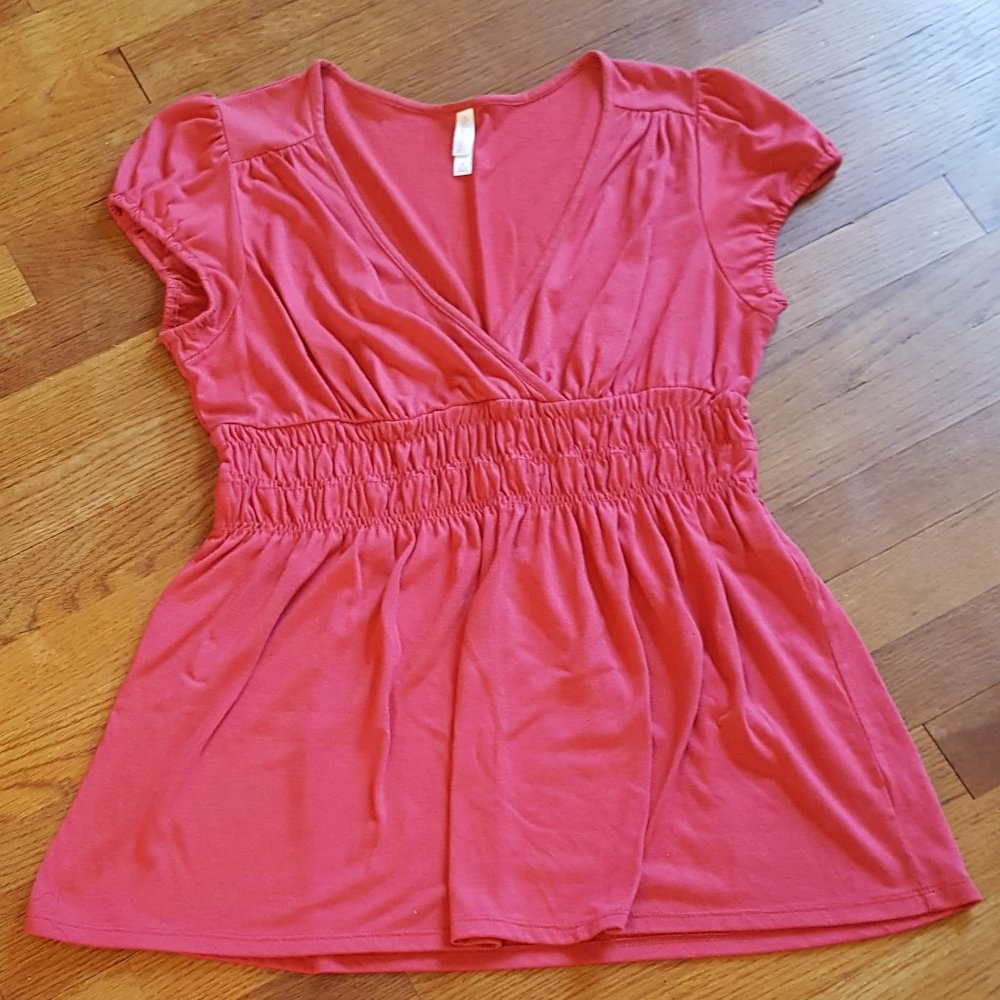 Rust Empire Waist Blouse